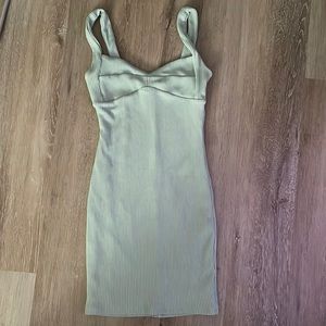 sage tight dress from forever 21 size-s, perfect for a casual night out